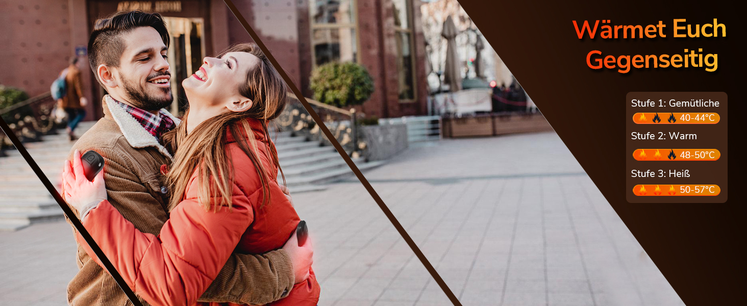 Електричний гріє для рук, перезаряджуваний, USB, набір 2 шт. для чоловіків та жінок (помаранчевий)