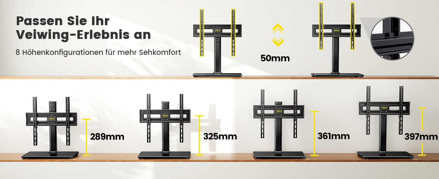 Настінне кріплення для телевізора AM Alphamount поворотне, 24-60 дюймів, LED/OLED/LCD, до 45 кг, VESA 400x400 мм, регульована висота