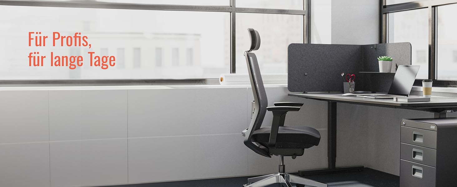 Крісло Yaasa Chair Lite: ергономічне офісне крісло з підтримкою попереку та регульованим опором спинки. Підходить для дому та офісу, витримує до 120 кг. Чорний колір.