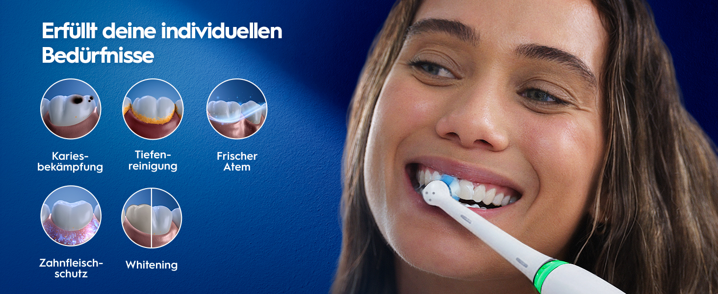 Електрична зубна щітка Oral-B iO Series 5, набір з 2 шт (чорна та біла), з додатковою насадкою та білим футляром
