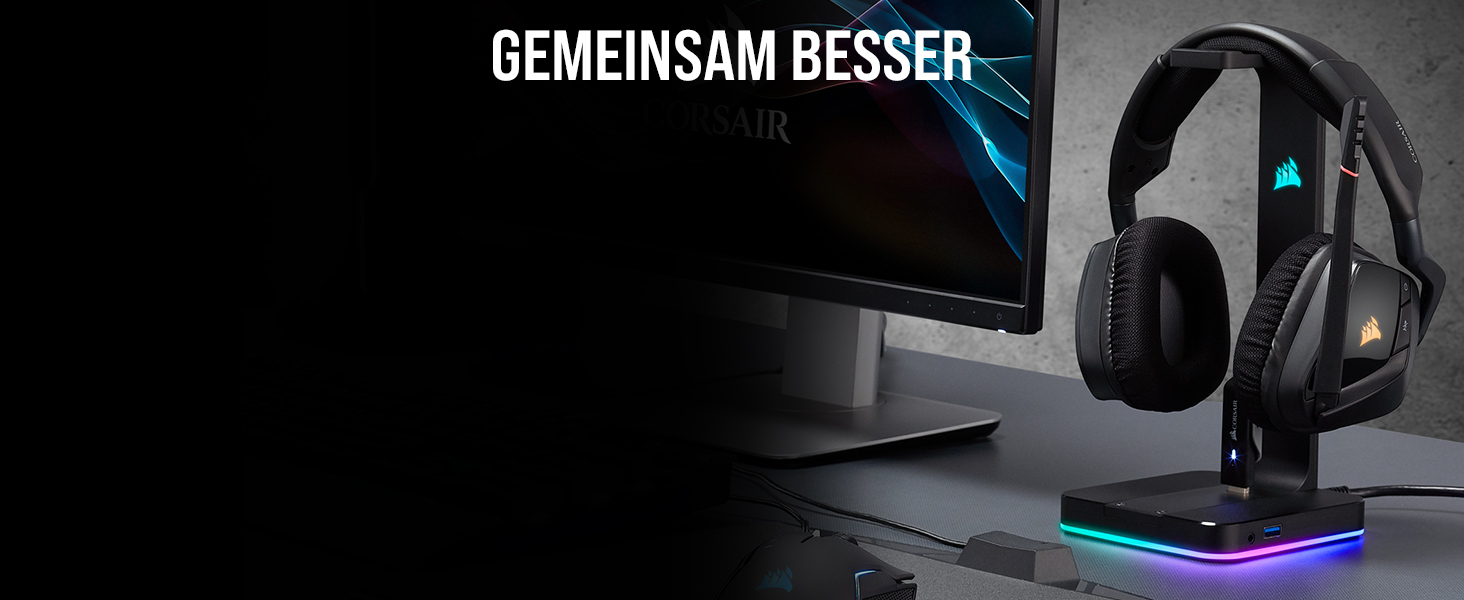 Килимок для миші Corsair MM700 RGB Extended - 930x400 мм - RGB підсвітка 360° - USB хаб - чорний