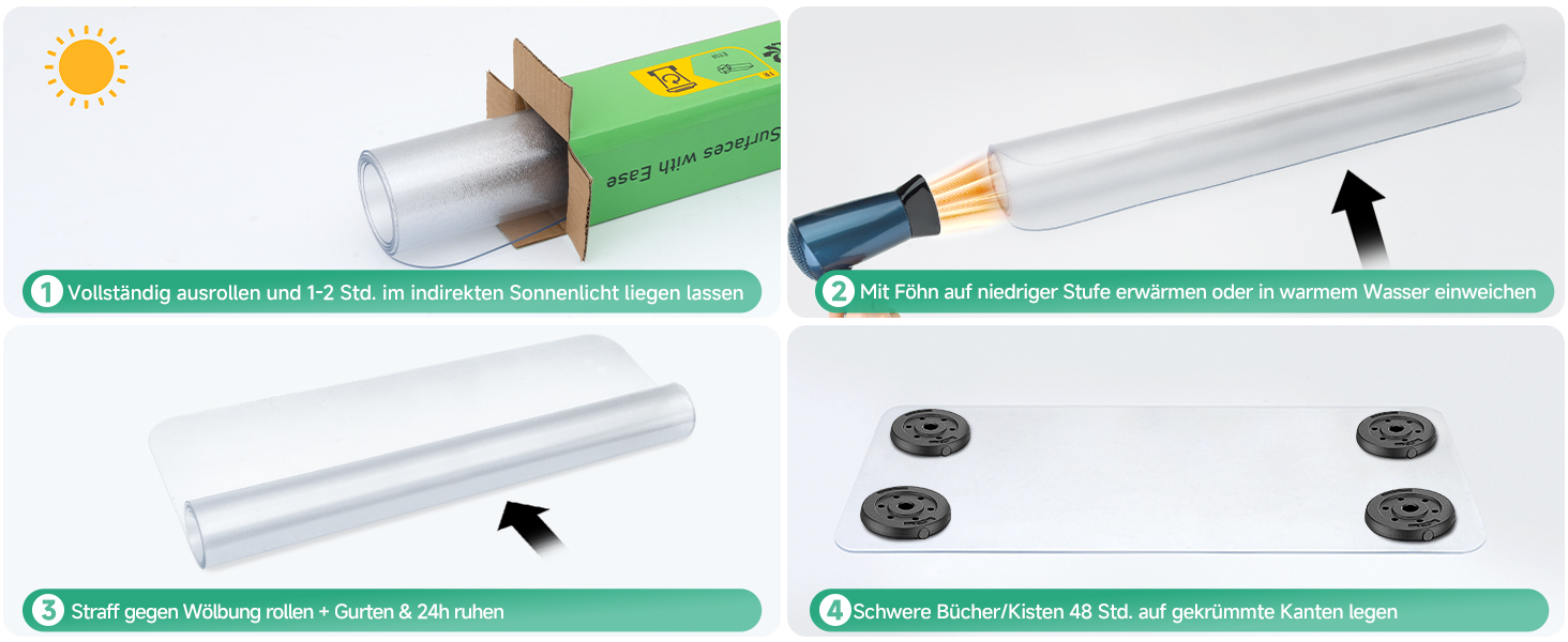 Захисна килимок NATRKE для офісного крісла, 122x92 см, для паркету та ламінату, PVC, прозора підкладка під стілець