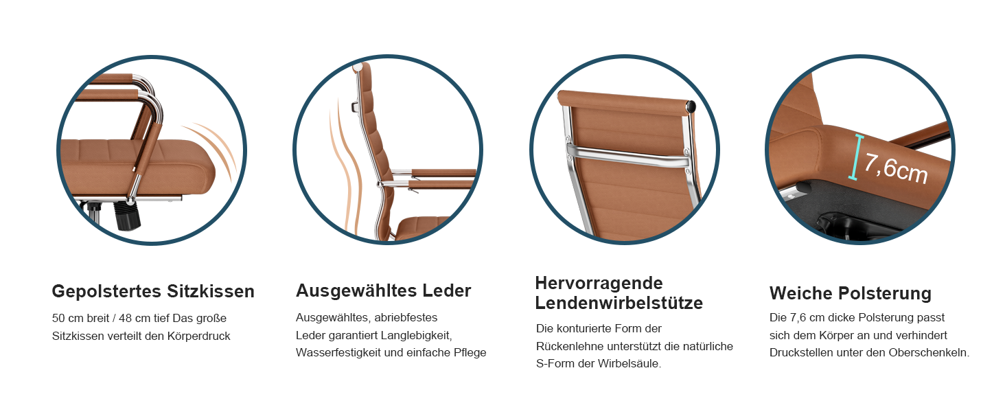 Офісний крісло UEV з регулюванням висоти, підлокітниками та підтримкою попереку (150 кг)