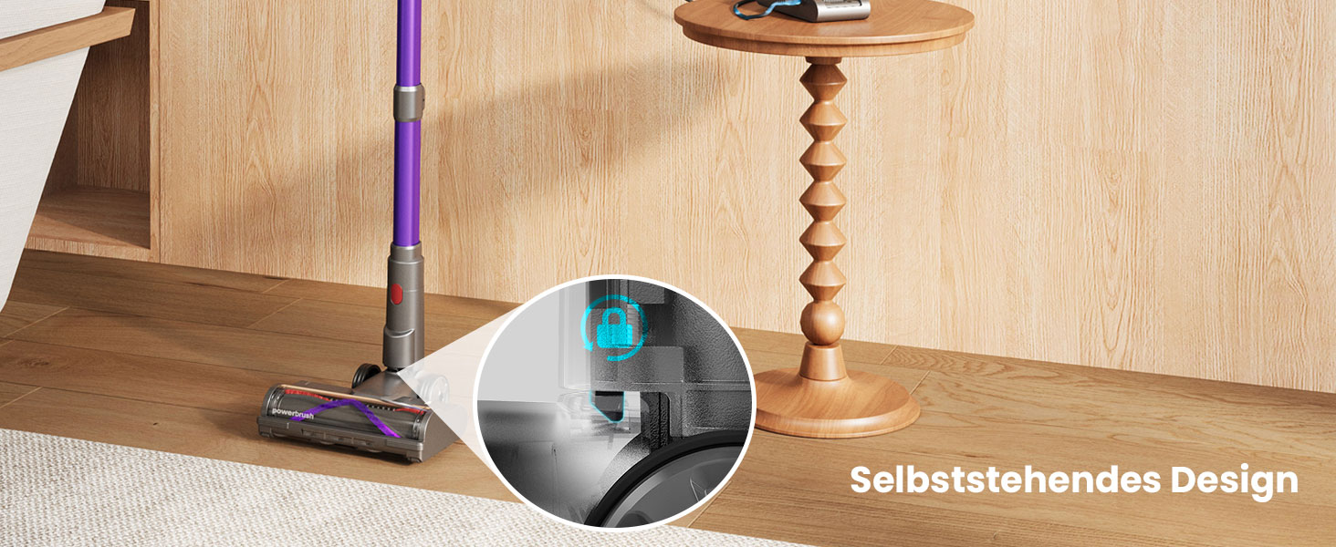 Бездротовий пилосос Circlio Akku 600W з акумулятором, 58000Pa, 75 хв, з насадкою FurTornado™ Mini та станцією для зарядки, гнучкий згин, самостійна підставка, для килима, твердої підлоги, шерсті тварин, щітка NOVAX T80 Flex для видалення кліщів