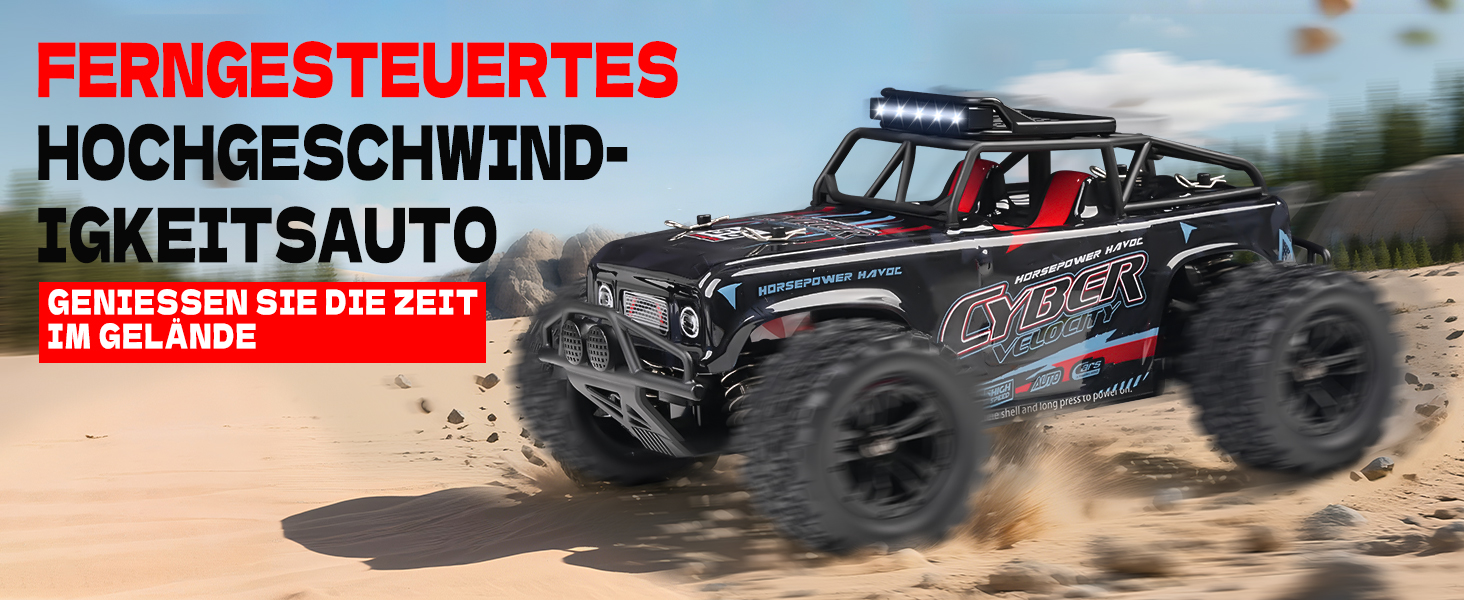 Радіокерований позашляховик 1:18, 4WD, 40 км/год, 2 батареї, 2.4GHz, чорний - іграшка для дітей та дорослих