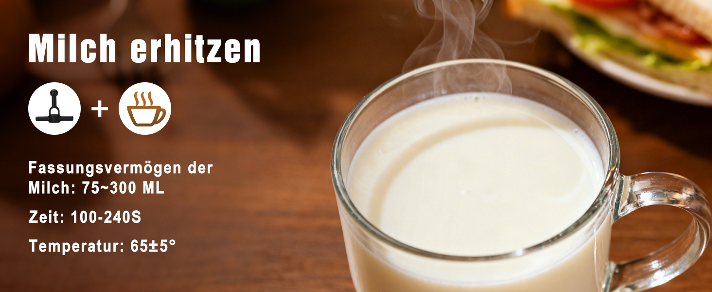 Електричний спінювач молока 5-в-1, 600W, для гарячого та холодного молока, об'єм 350 мл, з антипригарним покриттям, для капучино, лате, гарячого шоколаду (з нержавіючої сталі)