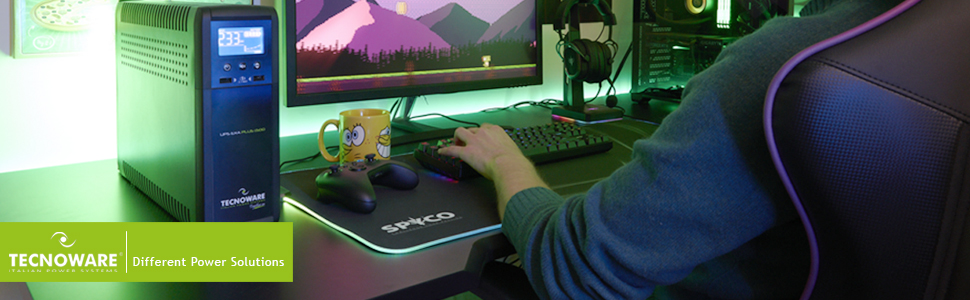 Tecnoware UPS ERA PLUS DC: ДБЖ для відеоспостереження з Powerbank 8800mAh, POE 24V/48V, захист від перепадів напруги та відключень до 240 хв