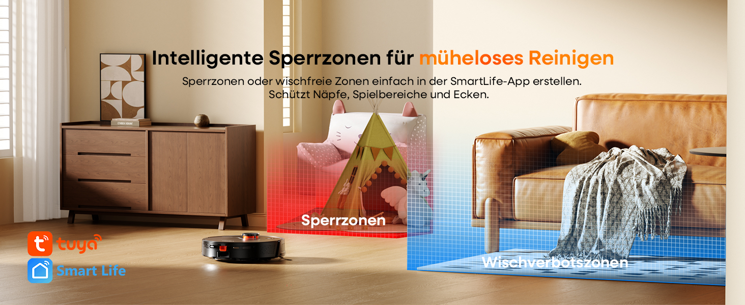 Робот-пилосос з функцією миття 5000Pa, потужний робот-пилосос з базою для самостійного очищення 3.5L, час роботи до 180 хвилин, навігація LiDAR, для збору шерсті тварин та прибирання килимів, керування через додаток, чорний