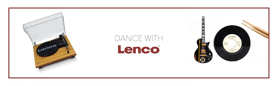 Програвач вінілу Lenco LS-10BK з ремінним приводом, дерев'яним корпусом, вбудованими динаміками, виходом на навушники, підтримкою 33/45 об/хв, RCA-виходом (чорний, дерево)