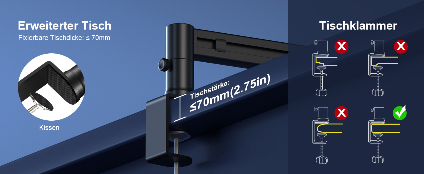 Стійка-тримач для мікрофона Aokeo AK-58 низькопрофільна, для HyperX QuadCast, SoloCast, Elgato Wave, Shure SM7B, Blue Yeti, Blue Snowball