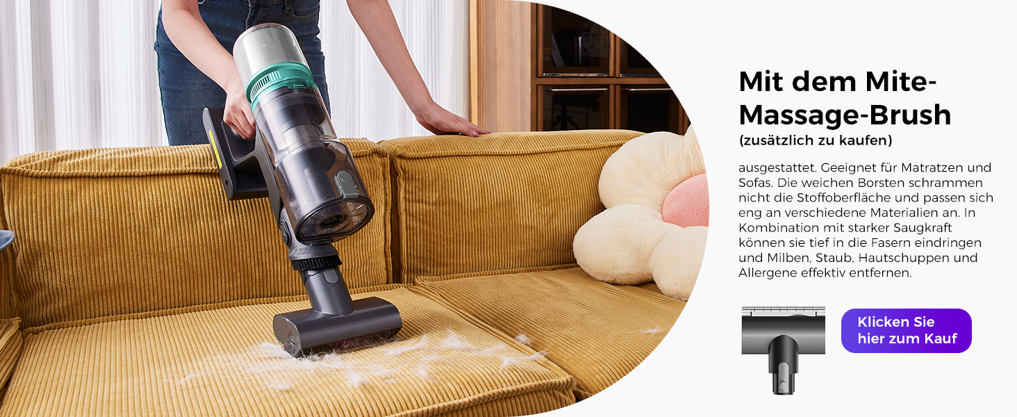 Бездротовий пилосос Proscenic P11 Ultra: потужний, легкий, з акумулятором 50 хвилин, сенсорний екран, антизаплутування, для дому, авто та видалення шерсті тварин (сірий)