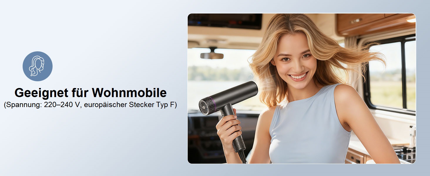 Професійний іонний фен для волосся CONFU 1700W, складаний фен з магнітним дифузором та стилізуючою насадкою, темно-сірий