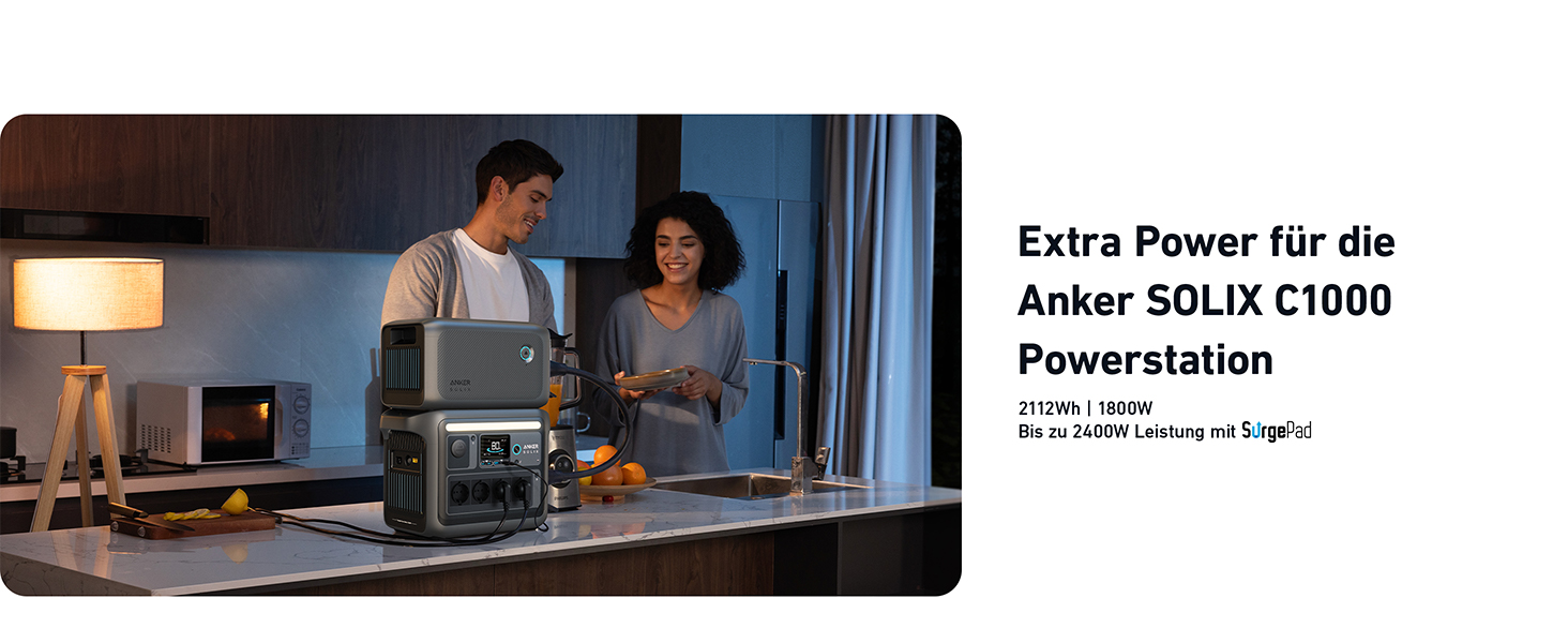 Портативна електростанція Anker SOLIX 1800W, LiFePO4, для кемпінгу та резервного живлення (опціональне сонячне панелі)