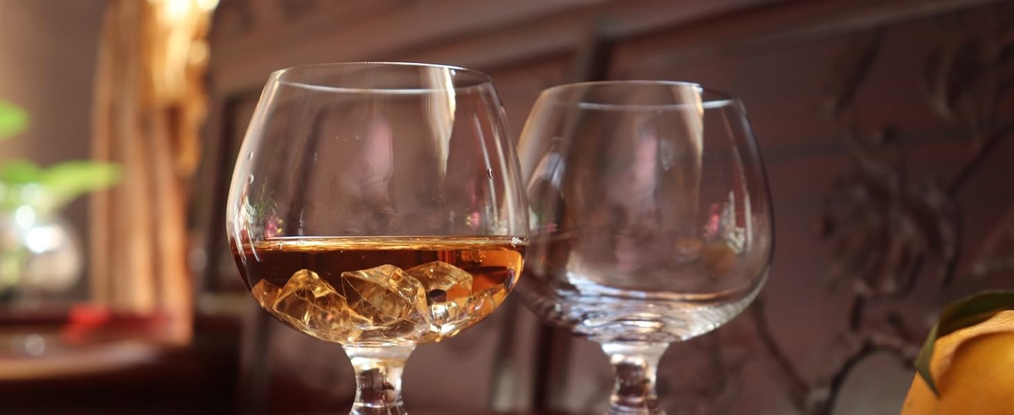 Набір келихів для коньяку та віскі Kleiner (250 мл, кришталь) – 2 шт.