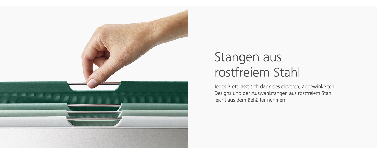 Набір дерев'яних обробних дощок Joseph Joseph Folio, 4 шт., великий, блакитний/сріблястий, 35.7 x 26.2 см