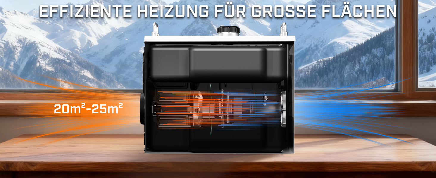 Дизельний опалювач LDHTHOPI 8 кВт, 12/24V з таймером, LCD-дисплеєм та пультом, швидкий нагрів 4.5л. Економія енергії для гаража, кемпінгу, автодому. Білий колір