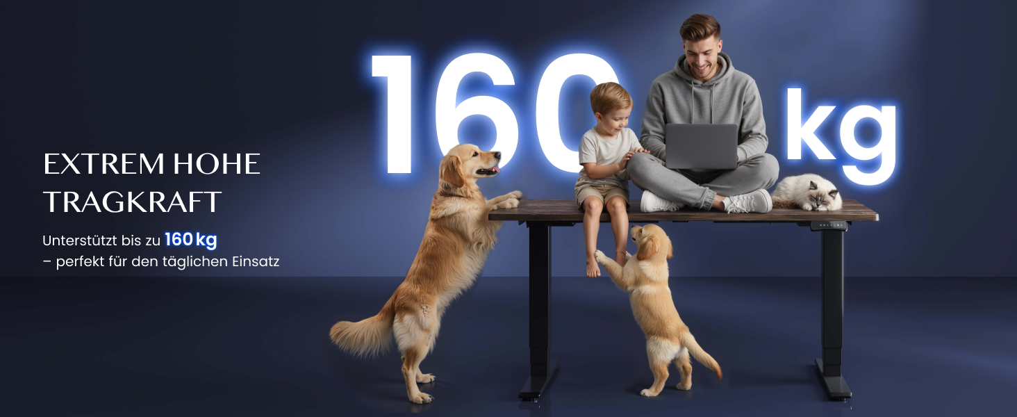 Стол робочий регульований по висоті FLEXISPOT E6, електричний, чорний, 160 кг, USB, пам'ять, LED-дисплей