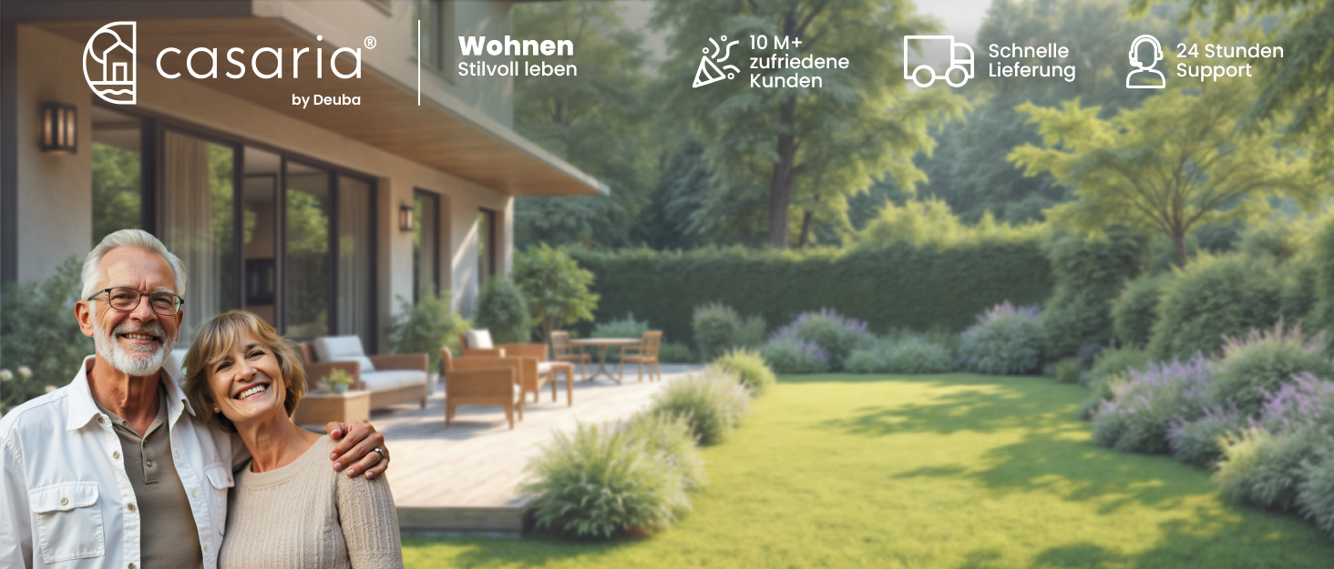 Лежак для відпочинку Casaria® з дерева, вологостійкий, складаний, регульований, до 160 кг, підлокітники, подушка для шиї, для саду та балкону, акація, 94x94x60 см, антрацит