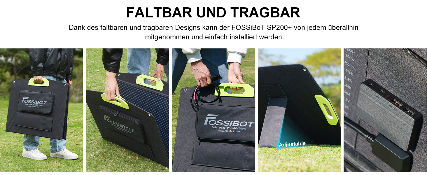 Портативна електростанція FOSSiBOT F1200: 1024Wh LiFePO4, 1200W (2400W) для кемпінгу, дому та балкону