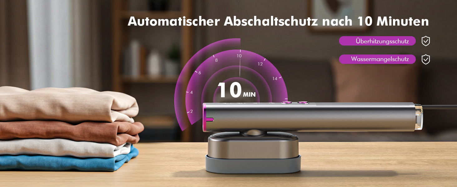 Портативний паровий випрямляч для одягу Stunden - 2 в 1 (праска + випрямляч), 1000 Вт, 110-240V, для подорожей та дому