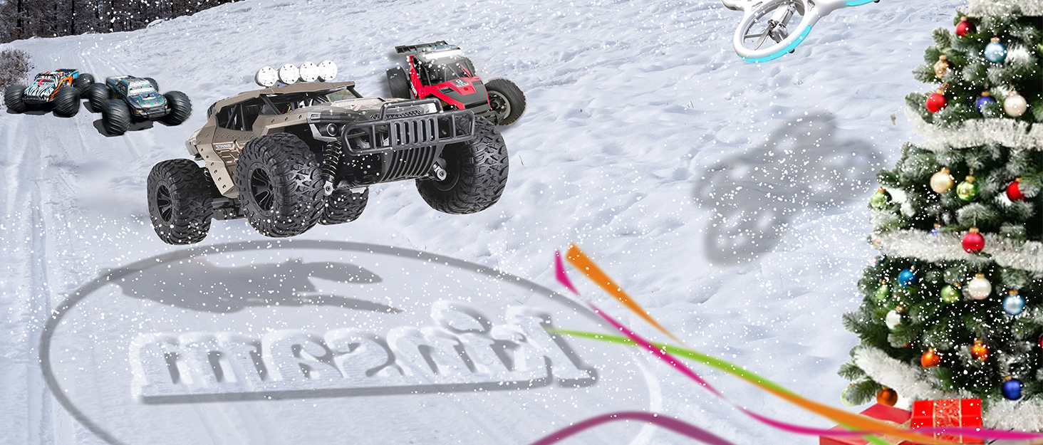 Радіокерований позашляховик Monster Truck 2.4GHz до 20 км/год з двома акумуляторами (60 хв гри), для хлопчиків та дівчаток від 6 років - Модель 2025