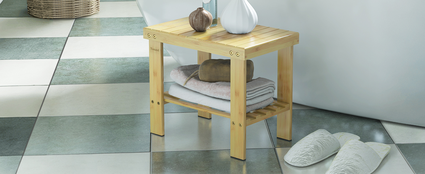 Вінтажний бамбуковий пуф-табурет - 27x23x25 см. Міцний, антиковзний, для дітей, як журнальний столик, підставка для квітів