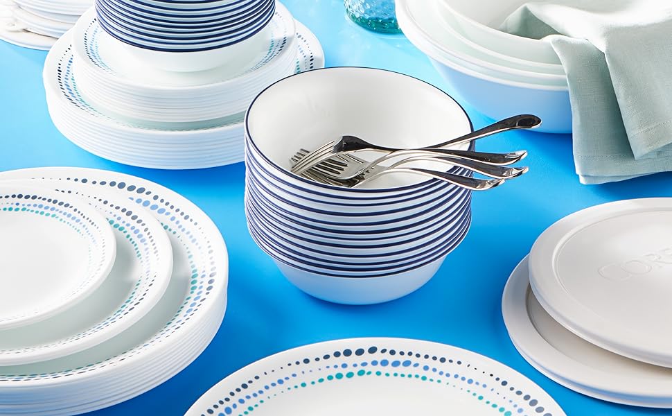 Набір посуду Corelle 1147166, 12 предметів, карміновий червоний, для 4 осіб, компактний, легкий