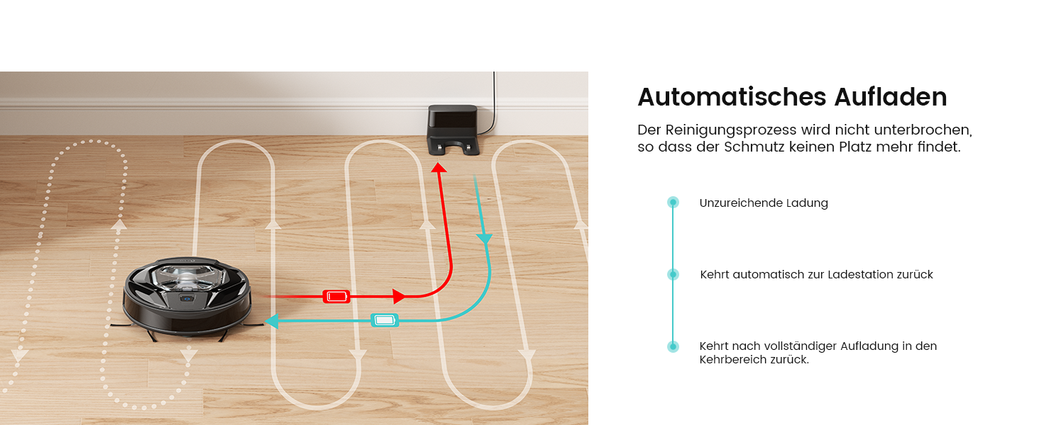 Робот-пилосос Lefant Gen2 з функцією миття, 12000Pa, автоматичне порожнення, LiDAR, Freemove 3.0, 8 тижнів бездротової роботи (чорний)