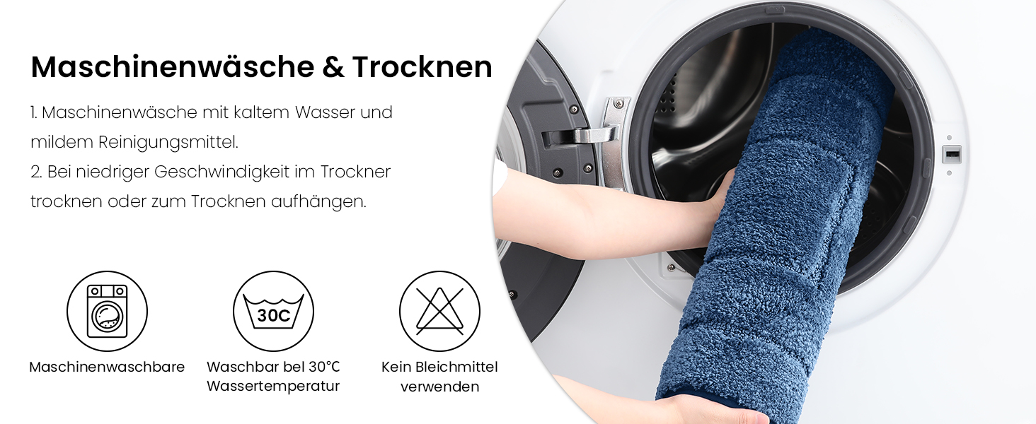 Килимок для ванної кімнати Homaxy з мікрофібри, антиковзний, 60x90 см, Marine Blau