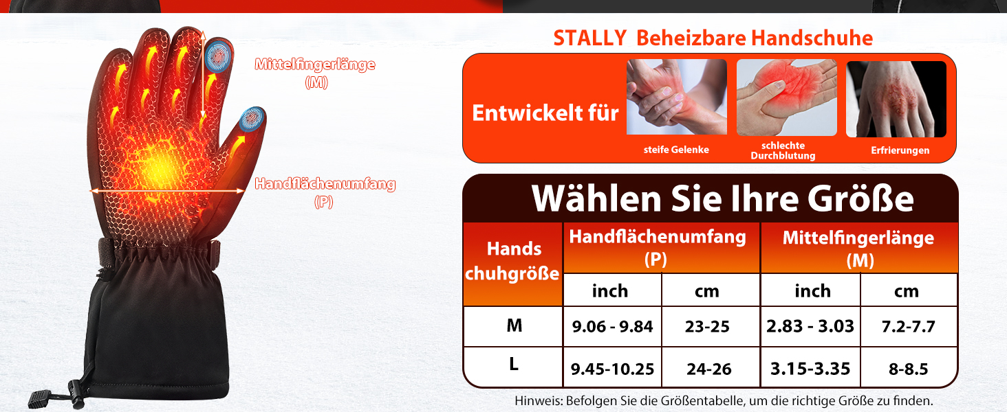 Гріючі рукавички з акумулятором 7.4V 6400mAh USB, 3 режими нагріву, водонепроникні рукавички з підігрівом для зимових видів спорту, катання на лижах, мотоциклі, велосипеді та піших прогулянок