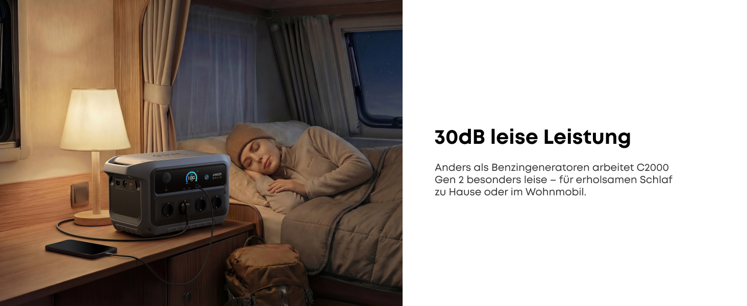Портативна зарядна станція Anker SOLIX C2000 Gen 2 2048Вт·год, 2400Вт (пік 4000Вт) LiFePO4 сонячний генератор для кемпінгу та дому