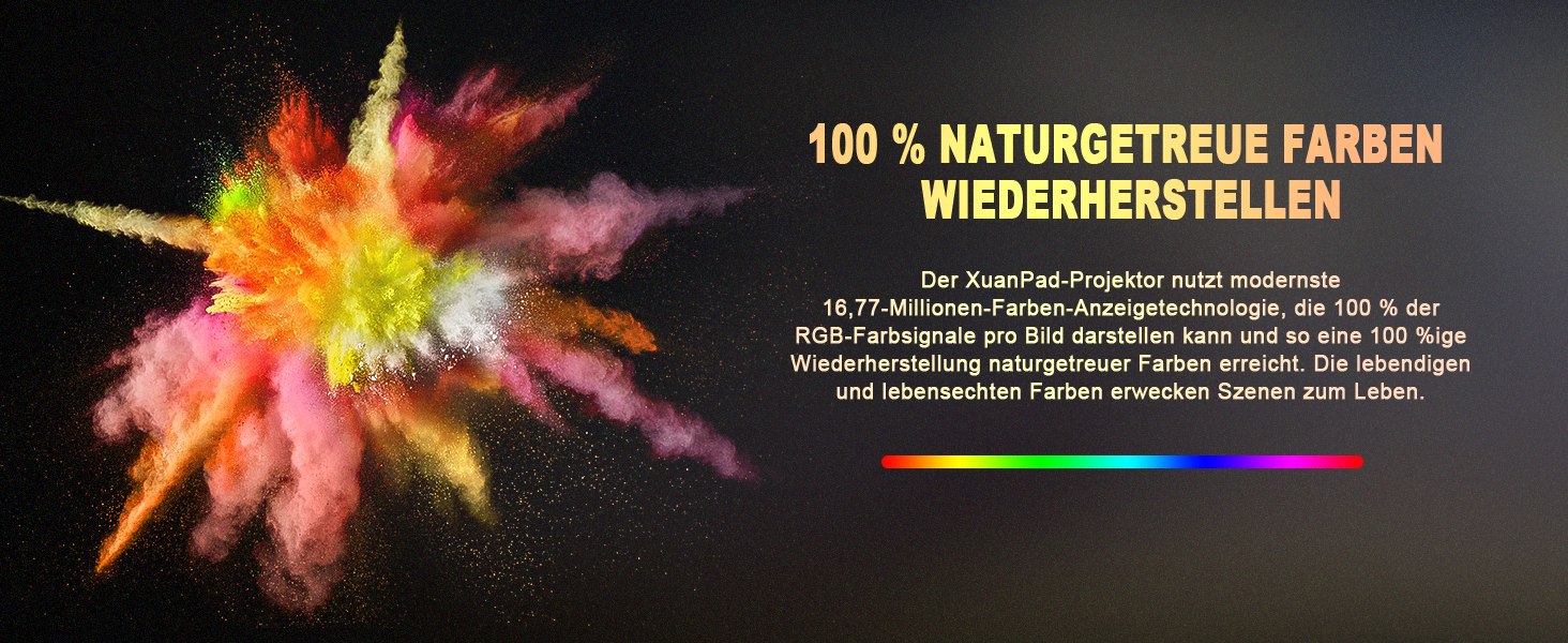 Міні проектор XuanPad A--19000L: WiFi, Bluetooth, 19000 люмен, 1080P HD, для домашнього кінотеатру, сумісний з TV Stick, HDMI, USB, AV, Laptop, iPhone, Android