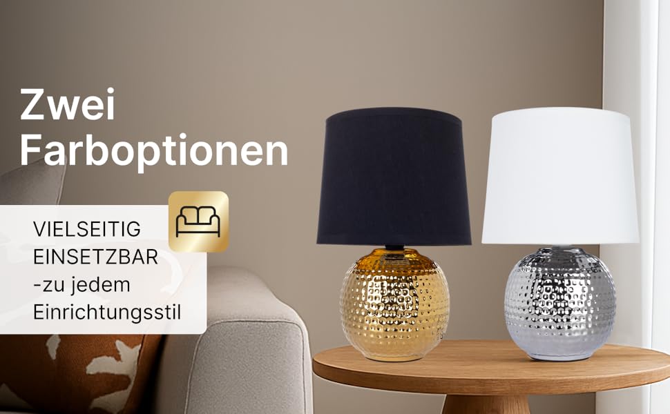 Лампа настільна ARTE LAMP LED з хромованою основою та абажуром з текстилю, біла – для вітальні та спальні