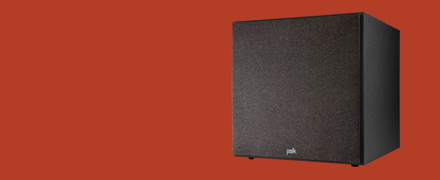 Активний сабвуфер Polk Audio Monitor XT12, 12-дюймовий сабвуфер, підсилювач класу AB 100 Вт, чорний