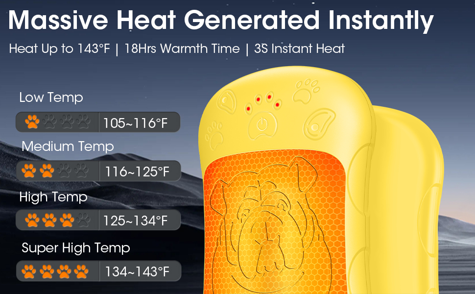 Електричні грілки для рук, 2 шт. 6000mAh, акумуляторні, багаторазові, для активного відпочинку, спорту, полювання, гольфу, кемпінгу, теплий подарунок для жінок, чоловіків, дітей (жовті)