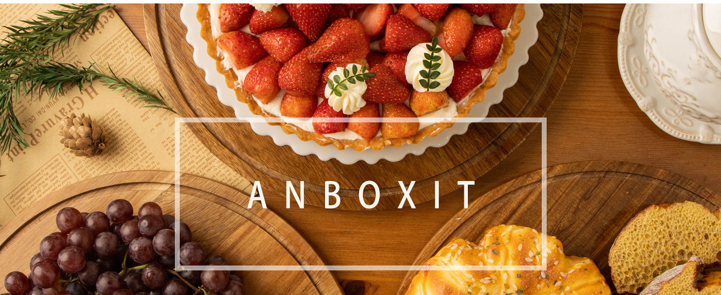 Тортниця з підставкою, дерев'яна з акриловим куполом, для тортів та випічки