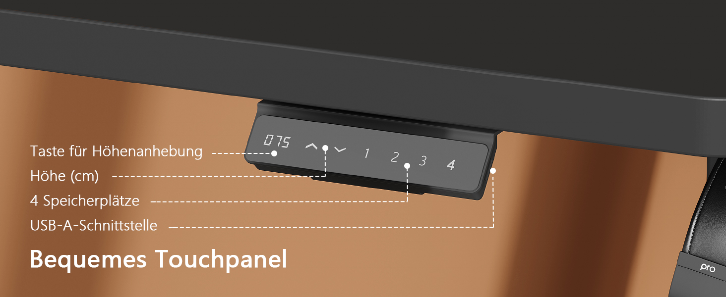 Регульований за висотою стіл Devoko з 2 моторами, 25 мм, 160x80 см, електричний, мобільний, з органайзером для кабелів, чорний. Ергономічний комп'ютерний стіл для офісу