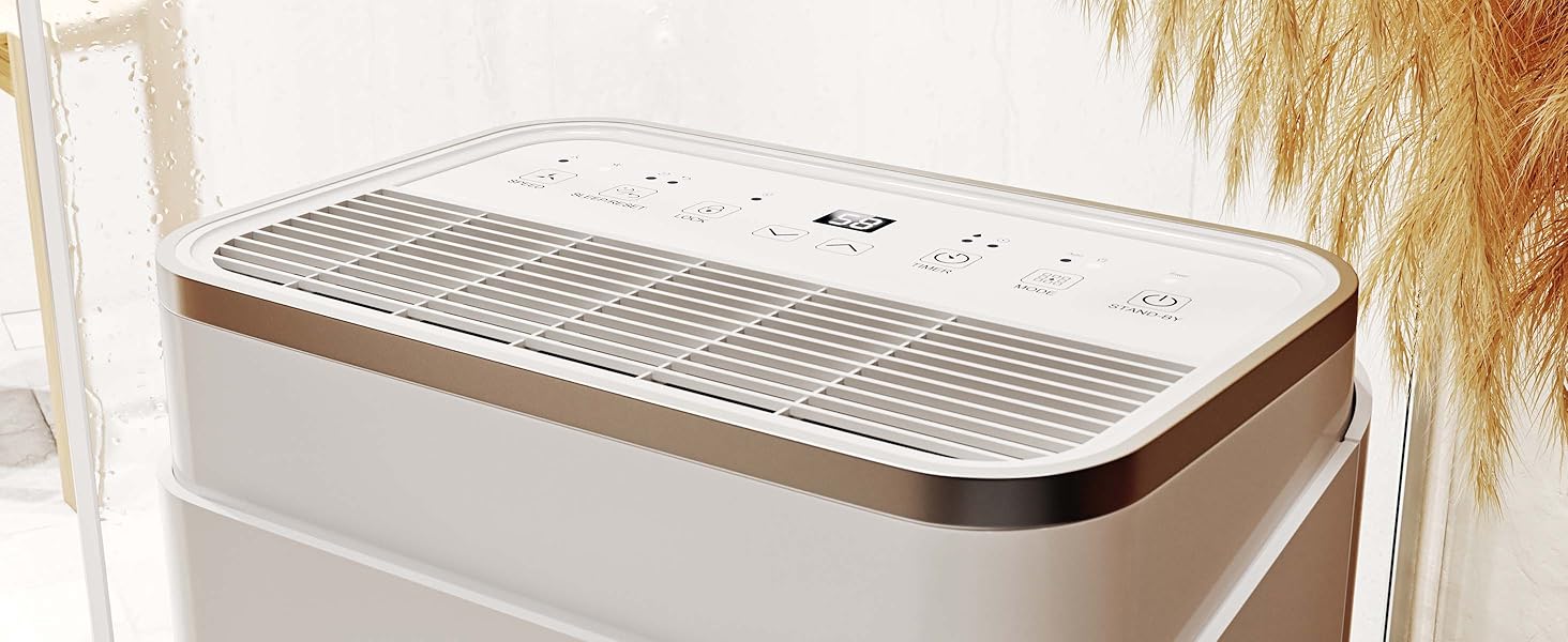 SUNTEC DryFix 20 – Електричний осушувач повітря для дому до 63 м² (20 л/день) 3-в-1: осушувач, очищувач повітря, сушарка для білизни