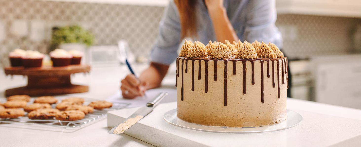 Силіконова форма для випічки тортів з антипригарним покриттям (з скляною основою XL), фіолетовий