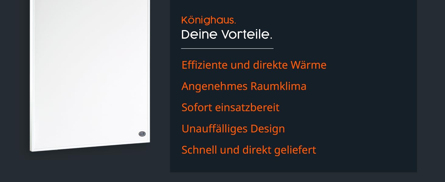 Інфрачервоний обігрівач Knighaus - 1000 Вт Black Edition з термостатом - TV 5 років гарантії від виробника Подвійний захист від перегріву Радіатор за 2-4 хв до робочої температури 1000 Вт термостат