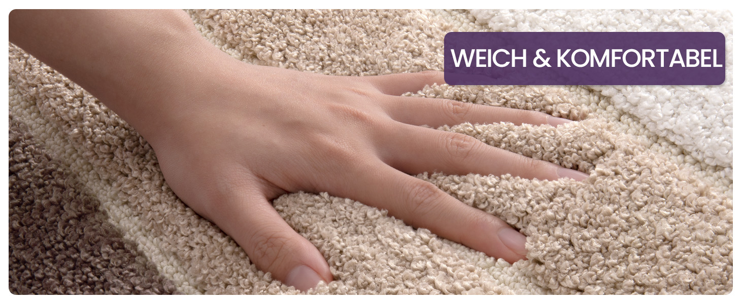 Дексі 2 шт. килимок для ванної кімнати, антиковзний, 40 x 60 см, м'який, швидковисихаючий, для ванної, душу, ванни (2 шт., бежевий)