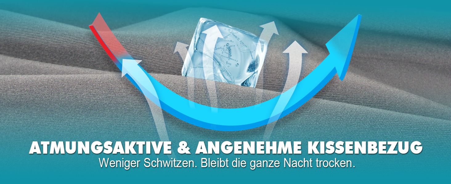 Ортопедична подушка IDEA проти болю в шиї: ергономічна подушка з Memory Foam для сну на боці, спині та животі - для комфортного сну та підтримки шиї (65 x 36 x 11/14 см)