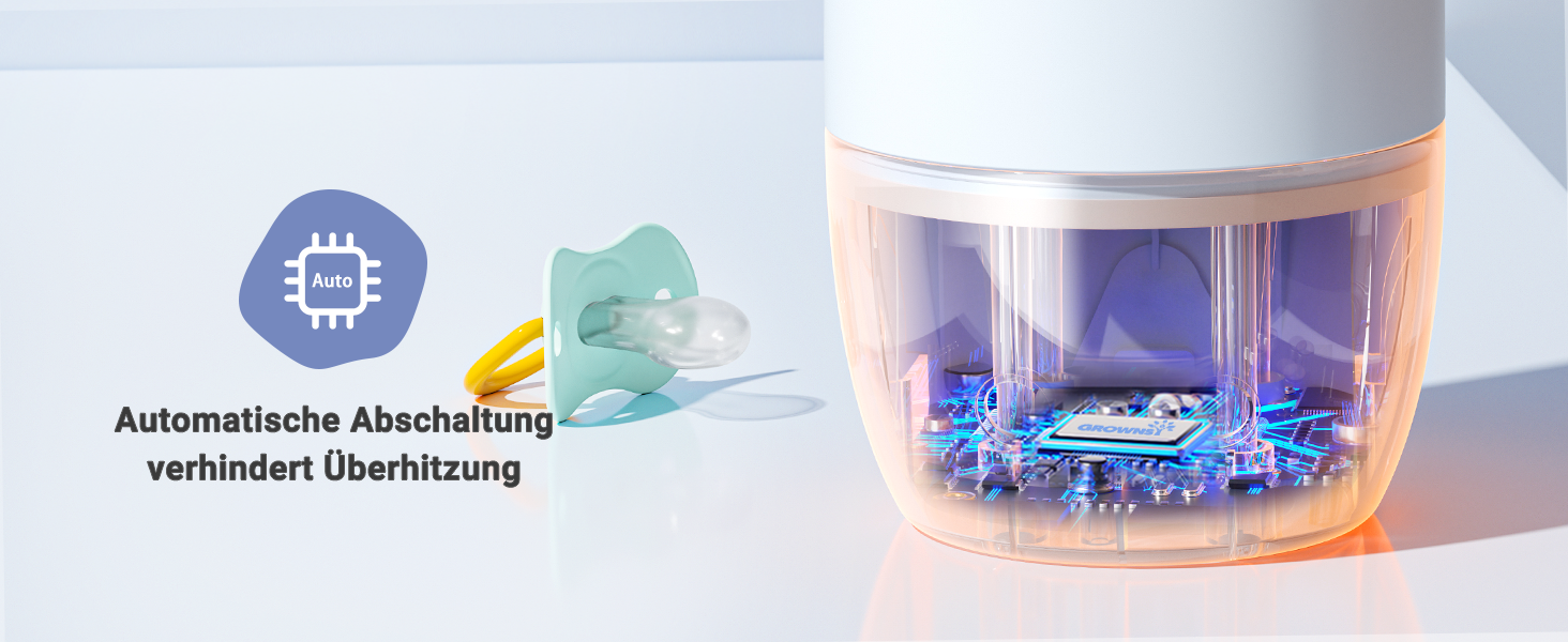 Підігрівач для пляшечок GROWNSY для подорожей: портативний, акумулятор 10000mAh, 600мл, точний контроль температури, рожевий (блакитний)