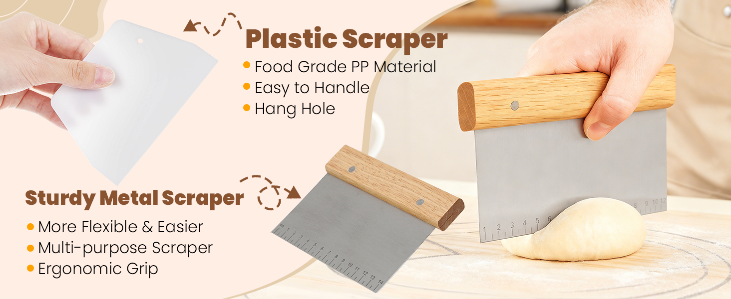 Набір для випічки хліба: корзинка з бавовняного шнура, набір для закваски, аксесуари для випічки, дріжджовий міксер, скребок для тіста, для початківців