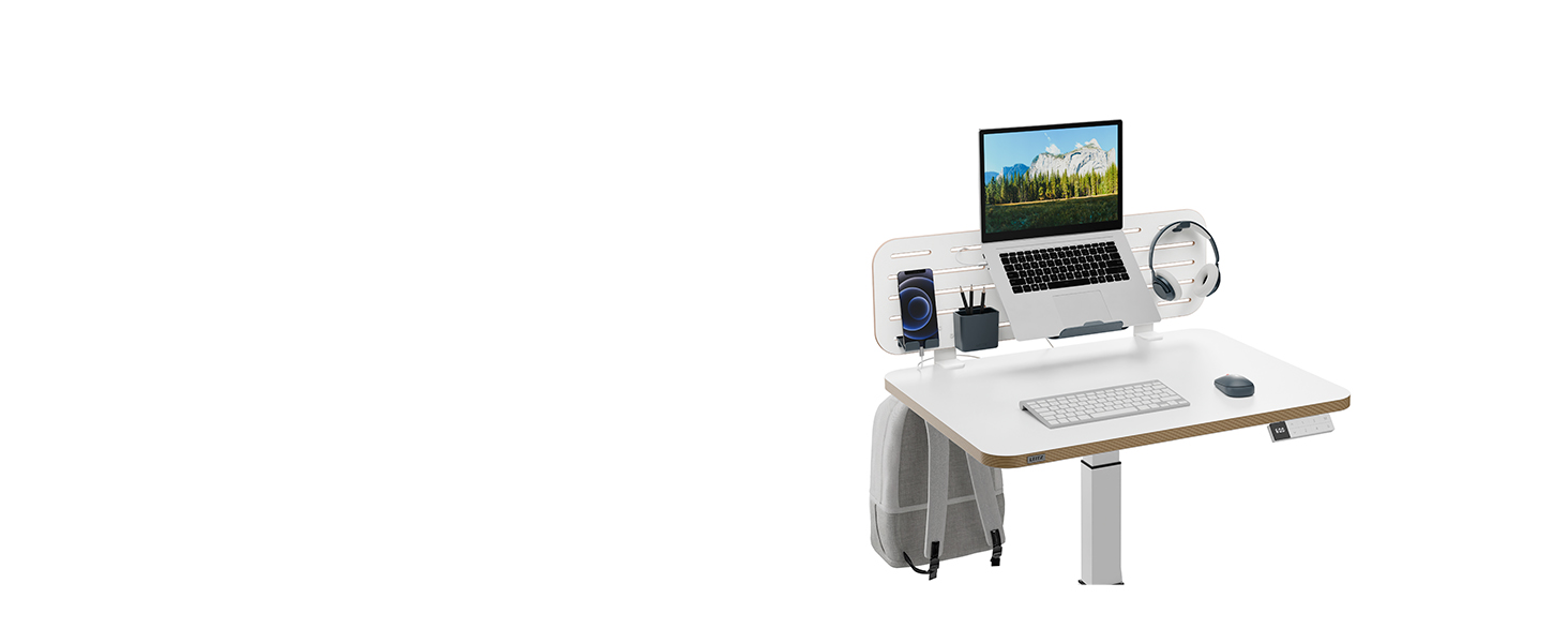 Регульований стіл Leitz Ergo Compact 80x60 см, білий - електричний, для офісу та дому, до 80 кг, з нагадуванням про зміну положення