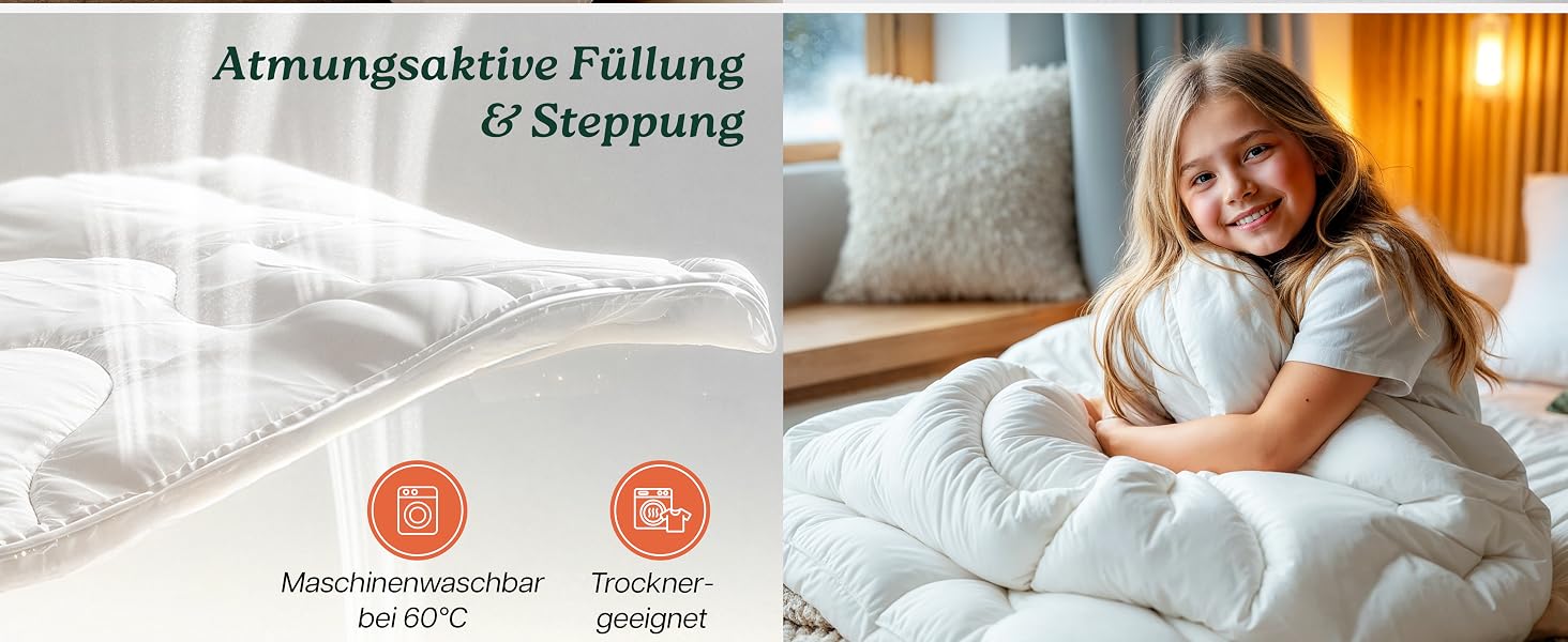 Літня ковдра Premium Duvet 135x200 см, гіпоалергенна всесезонна ковдра для сну