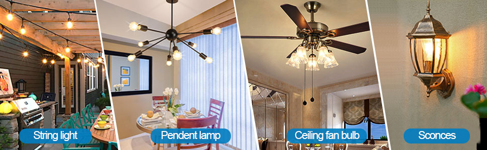 25 LED-ламп E27 2W, скляні, тепле світло 2700K, для ліхтарів та гірлянд, не димуються, 25 шт.