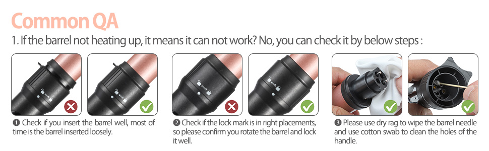 Локкенштаб 5 в 1 Haglater: Керамічний локкенштаб з насадками для великих та маленьких локонів (9-38 мм)