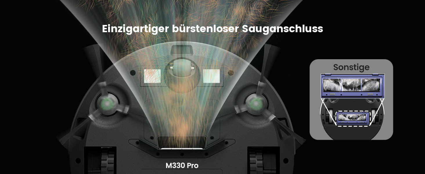 Робот-пилосос LEFANT M330 Pro з функцією миття, 3-в-1, 5000Pa, лазерна навігація, уникнення перешкод PSD, керування через додаток та голосовий помічник, чорний