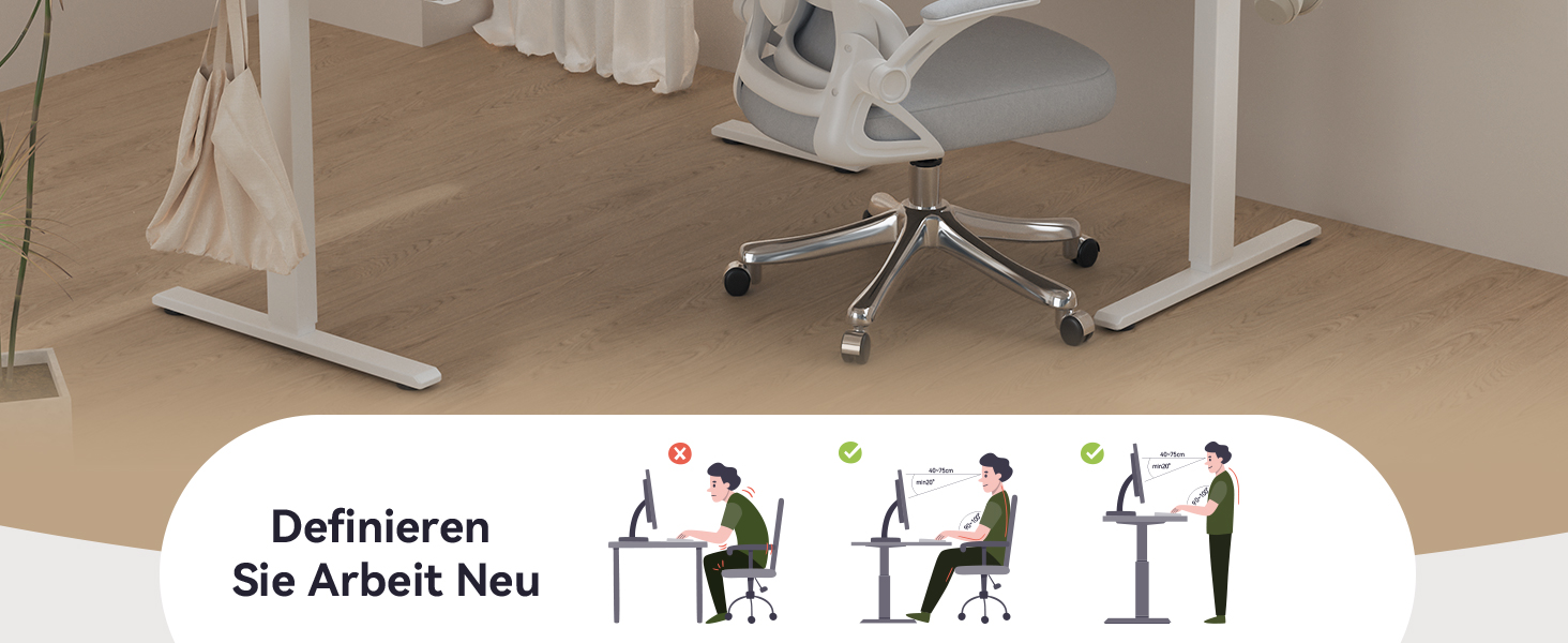 Електричний кутовий стіл L-подібної форми, 190 x 150 см. Регулювання висоти, стіл для офісу, ігровий стіл з керуванням кабелями, білий.